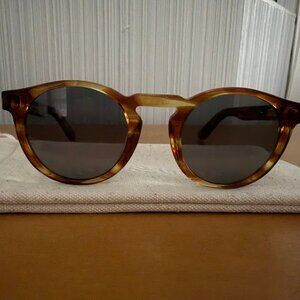 Ace & Tate "Benjamin" sunglasses in caramel Havana new w/case